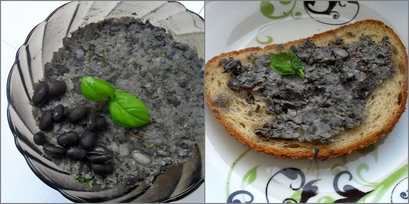 Pasta z czarnej fasoli