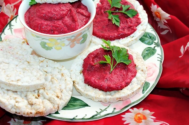 Pasta z fasoli i pieczonego buraka Pasta z fasoli i pieczonego buraka