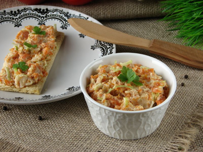 Pasta z gotowanych warzyw Pasta z gotowanych warzyw