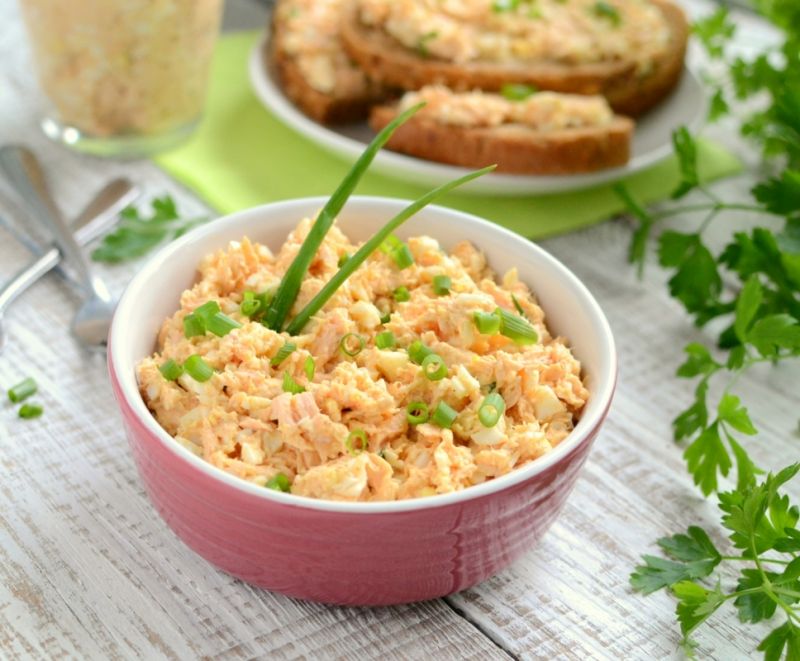 Pasta z łososia i jajek