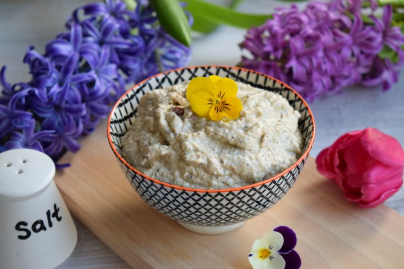 Pasta z pieczonego bakłażana i fety