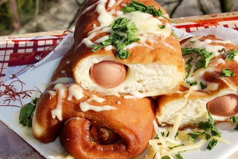 Paszteciki a'la szczecińskie z parówką Paszteciki a'la szczecińskie z parówką