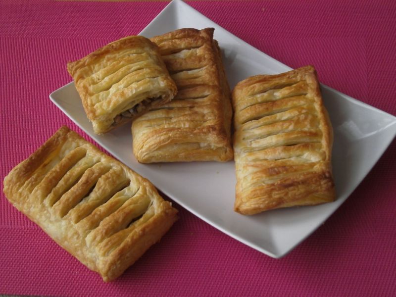 Paszteciki francuskie z pieczarkami