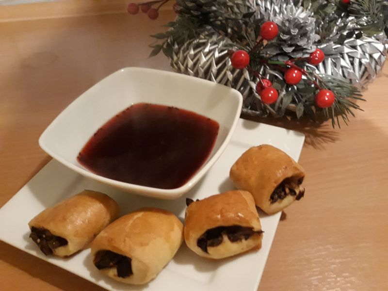 Paszteciki grzybowe mini