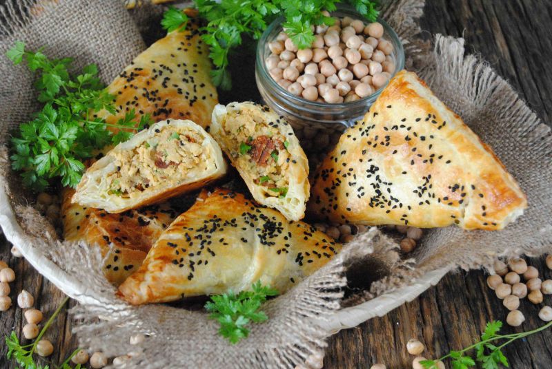 Paszteciki z ciecierzycą  Paszteciki z ciecierzycą