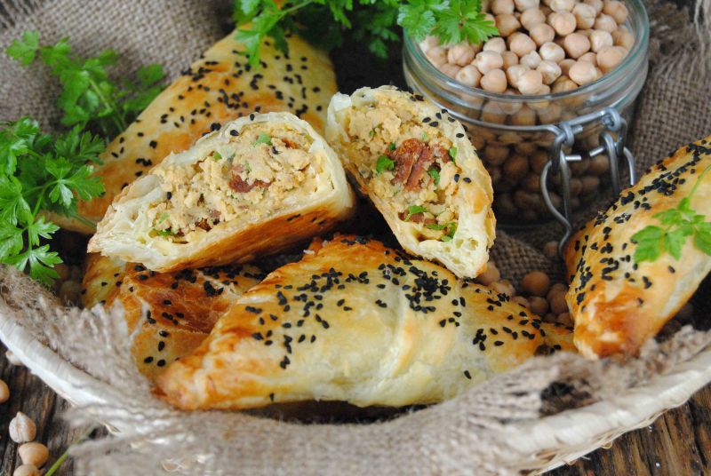 Paszteciki z ciecierzycą  Paszteciki z ciecierzycą