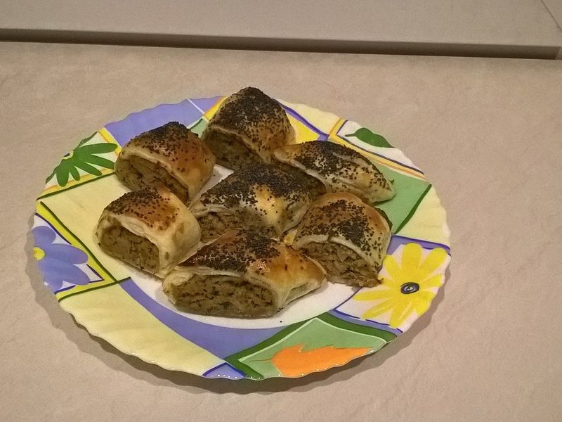 Paszteciki z mięsa z rosołu