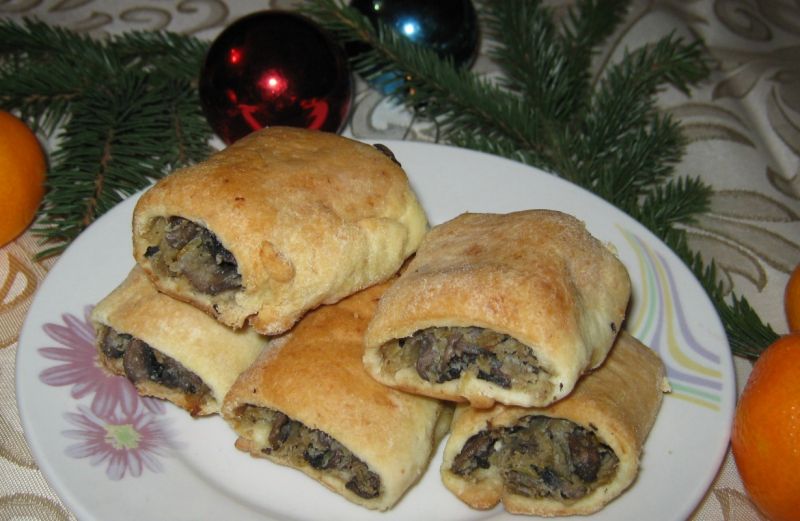 Paszteciki z pieczarkami