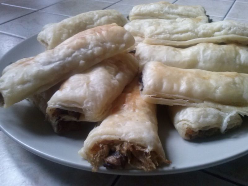 Paszteciki z pieczarkami i kapustą Paszteciki z pieczarkami i kapustą