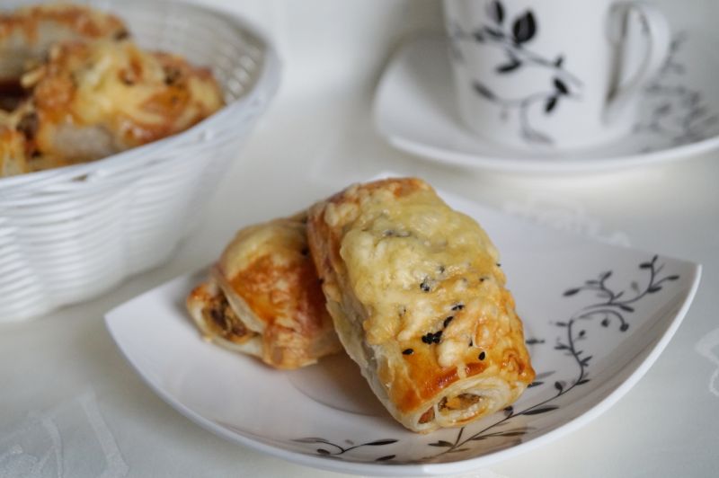 Paszteciki z soczewicą i pieczarkami Paszteciki z soczewicą i pieczarkami