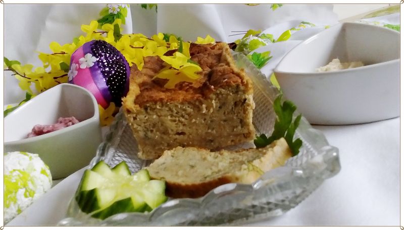 Pasztet cebulowy z natką pietruszki 