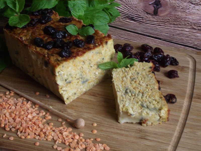 Pasztet z czerwonej soczewicy z kurczakiem