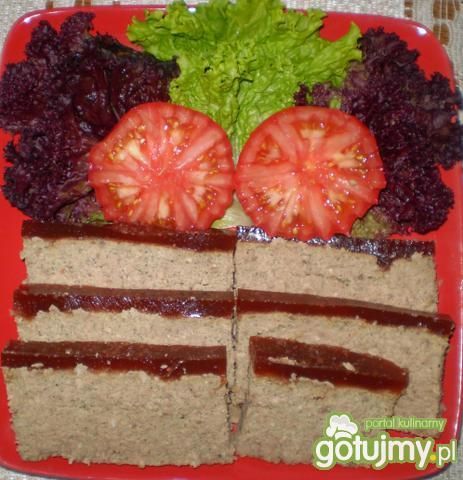 Pasztet z indyka z galaretką wiśniową :