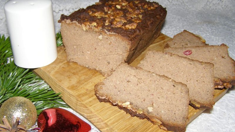 Pasztet z orzechami,żurawiną Pasztet z orzechami,żurawiną