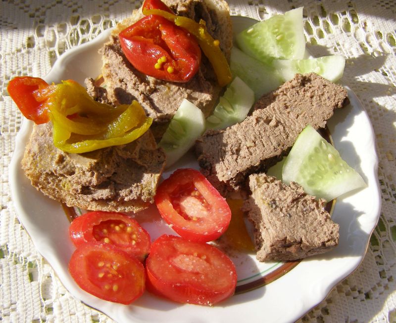 Pasztet z wątróbek kurczaka bez pieczenia