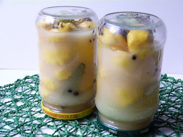 Patisony w zalewie musztardowej Patisony w zalewie musztardowej