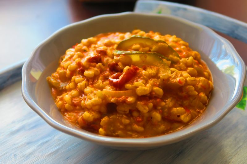 Pęczotto z grillowanymi warzywami Pęczotto z grillowanymi warzywami