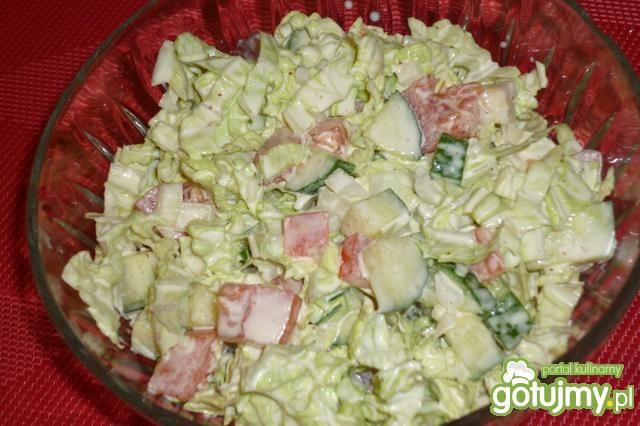 Pekinka w sosie musztardowo-czosnkowym Pekinka w sosie musztardowo-czosnkowym