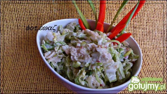 Pekinka z porem i jabłkiem