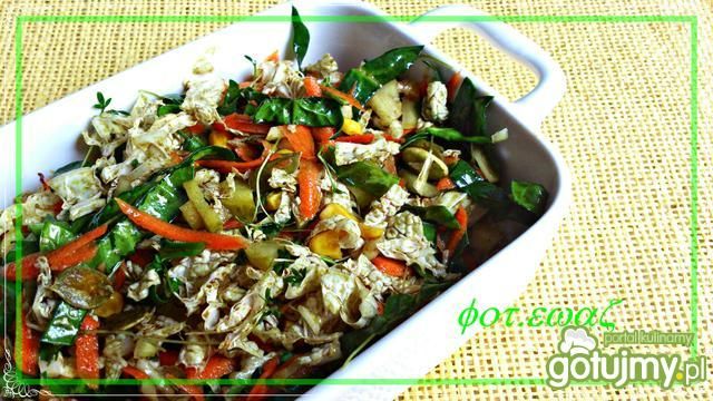 Pekinka ze szpinakiem i dynią