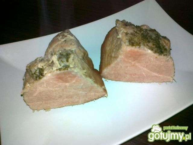 Peklowana szynkówka pieczona w rękawie  Peklowana szynkówka pieczona w rękawie