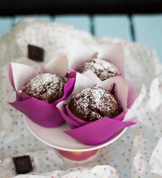 Pełnoziarniste babeczki czekoladowe Pełnoziarniste babeczki czekoladowe