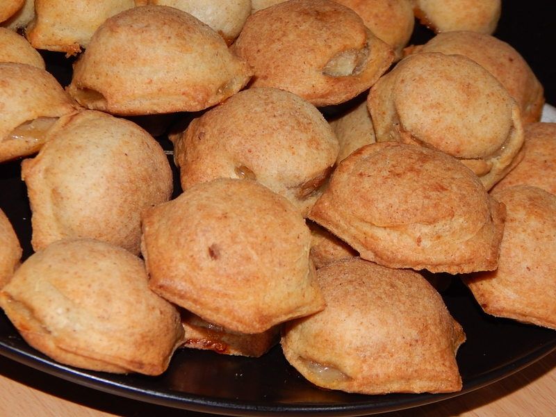 Pełnoziarniste ciasteczka twarogowe z bananem