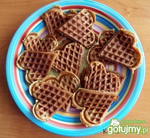 Pełnoziarniste gofry z bananem Pełnoziarniste gofry z bananem