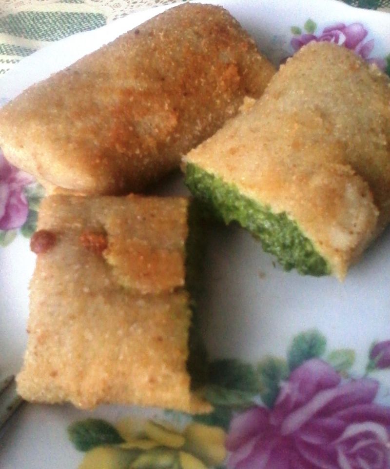 Pełnoziarniste krokiety ze szpinakiem