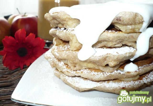 Pełnoziarniste racuchy z jabłkami 2 Pełnoziarniste racuchy z jabłkami 2