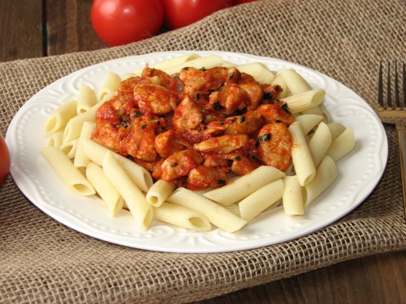 Penne z kurczakiem