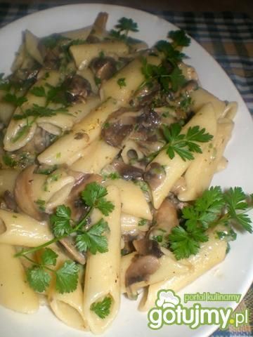 Penne z pieczarkami i serem Penne z pieczarkami i serem