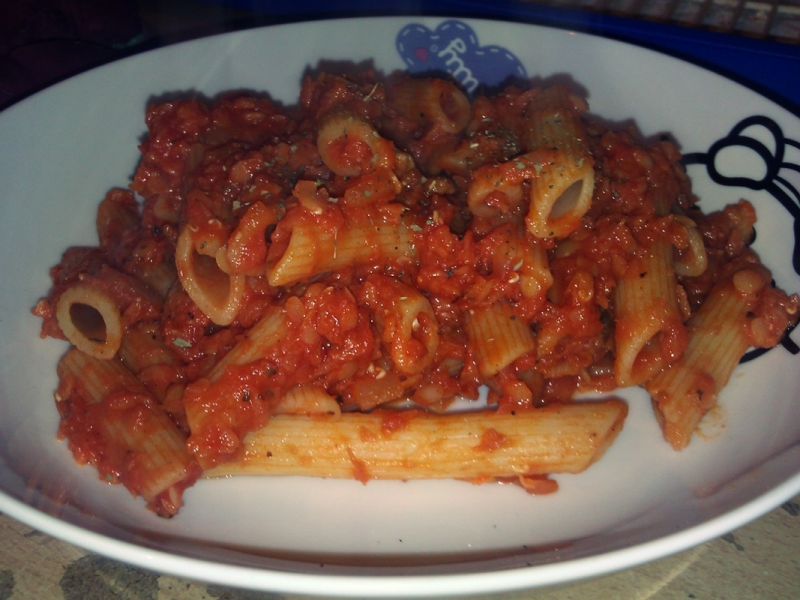 Penne z soczewicą  Penne z soczewicą