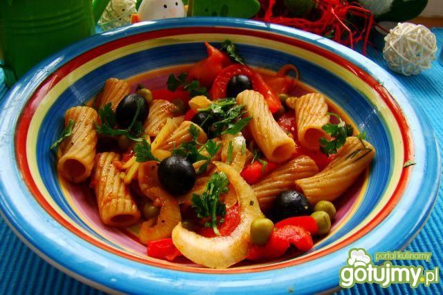 Penne z warzywami  Penne z warzywami