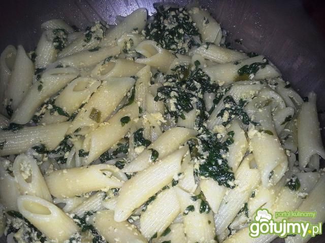 Penne ze szpinakiem 6 Penne ze szpinakiem 6