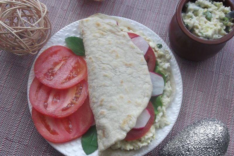 Piada z pastą serową