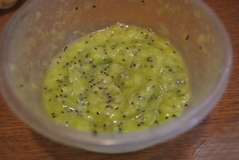 Pianka z zielonym sosem