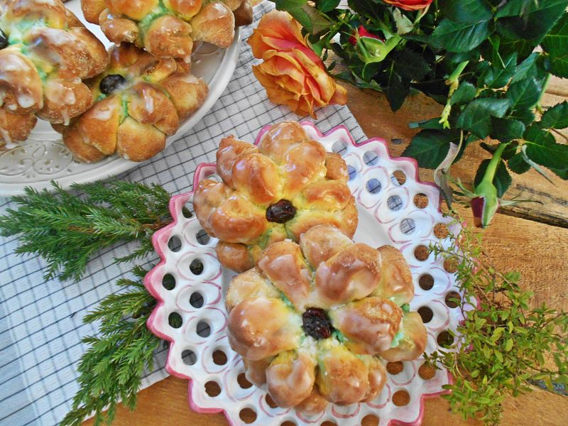 Piankowe róże smażone powietrzem  Piankowe róże smażone powietrzem