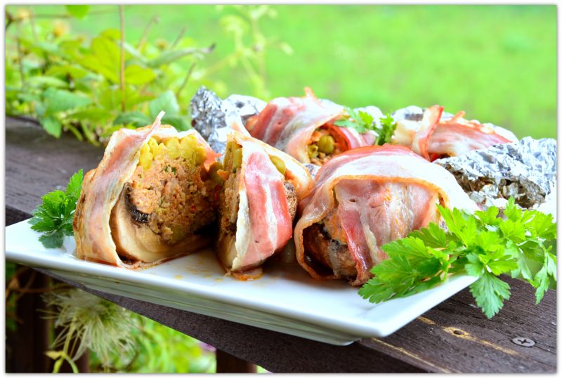 Pieczarki faszerowane Pieczarki faszerowane