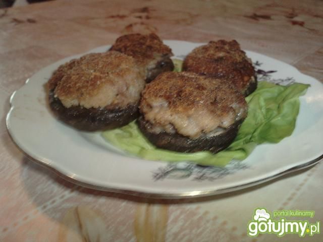 Pieczarki faszerowane