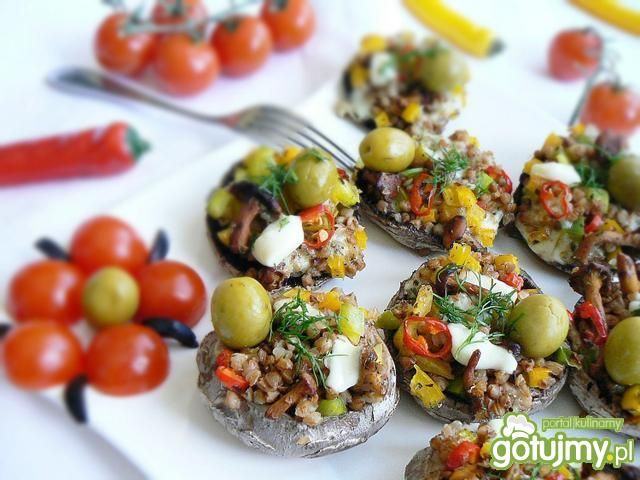 Pieczarki faszerowane mozzarellą 2