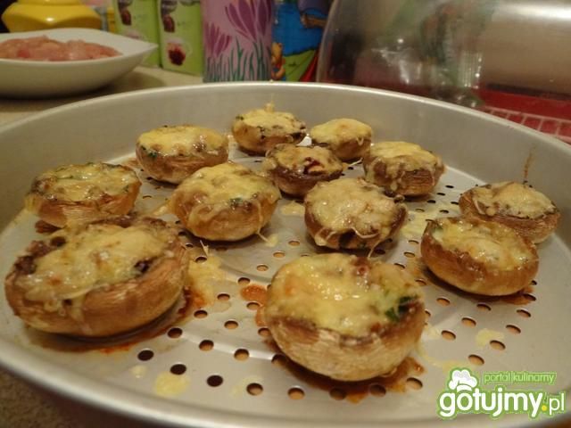 Pieczarki faszerowane pietruszką Pieczarki faszerowane pietruszką