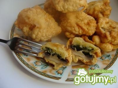 Pieczarki faszerowane w ciście piwnym