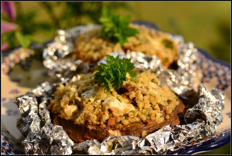 Pieczarki grillowane