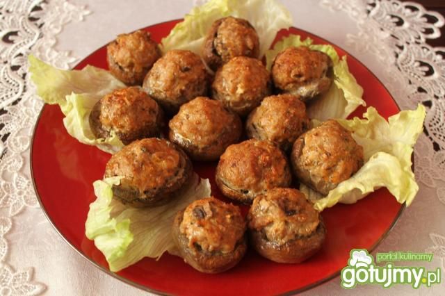 Pieczarki nadziewane 2 Pieczarki nadziewane 2