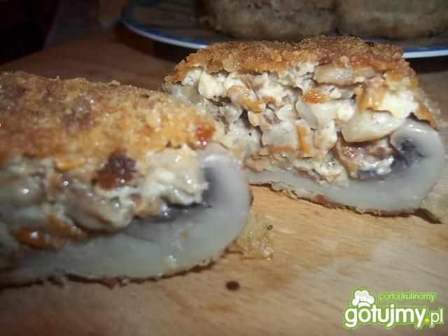 Pieczarki nadziewane kurkami 3