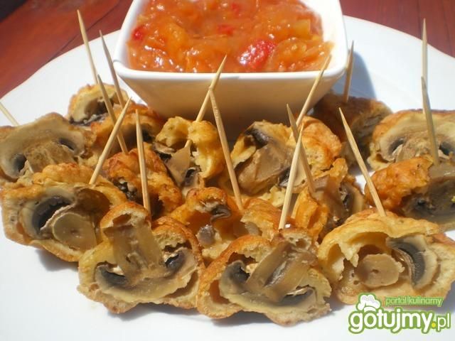 Pieczarki w cieście wg Mychy Pieczarki w cieście wg Mychy