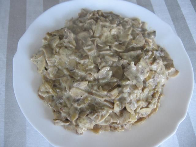 Pieczarki w śmietanie