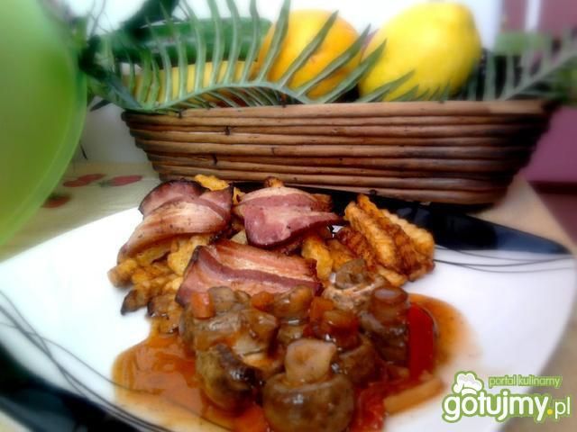 Pieczarki w sosie słodko-kwaśnym