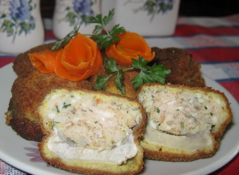 Pieczarki z farszem Pieczarki z farszem